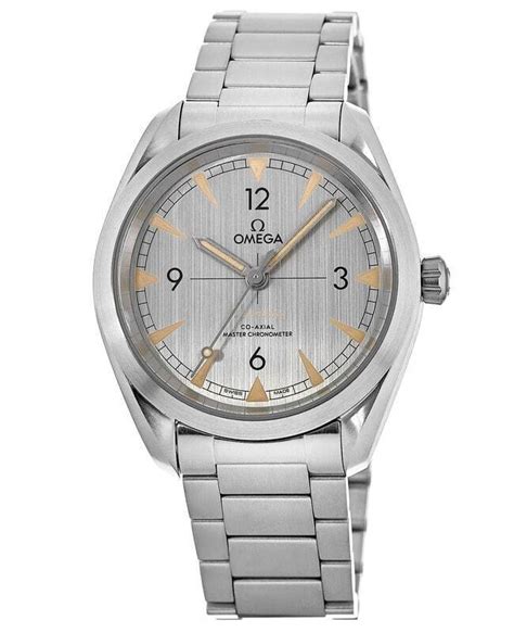 omega seamaster railmaster grey dial men's watch